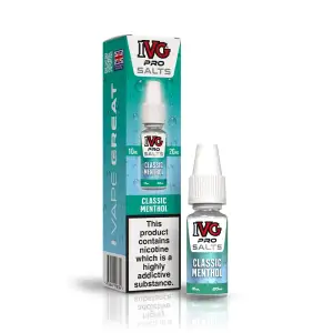  Classic Menthol Nic Salt E-Liquid by IVG Pro Salts 10ml